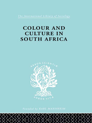 cover image of Colour and Culture in South Africa